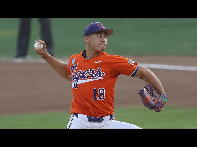 Video thumbnail for Aidan Knaak 2025 College Baseball Highlights! | Clemson Tigers