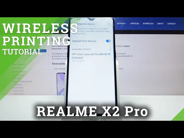 Video thumbnail for REALME X2 Pro – Turn On Printer Connection with Phone