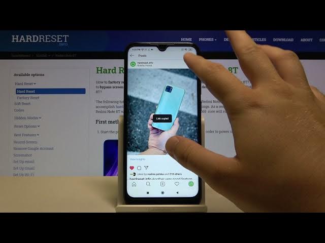 Video thumbnail for How to Download Pictures from Instagram on XIAOMI REDMI NOTE 8T - Repost for Instagram App
