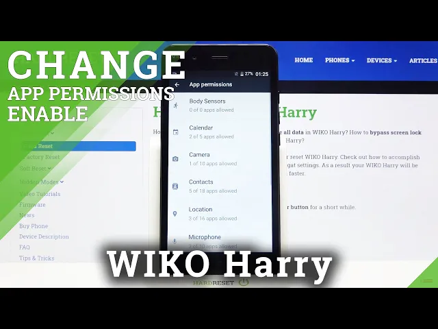 Video thumbnail for How to Manage Applications Permissions in Wiko Harry – Access Apps Settings
