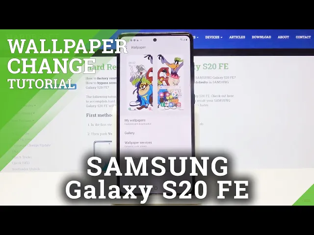 Video thumbnail for How to Change Wallpaper in SAMSUNG Galaxy S20 FE – Set Up Wallpaper