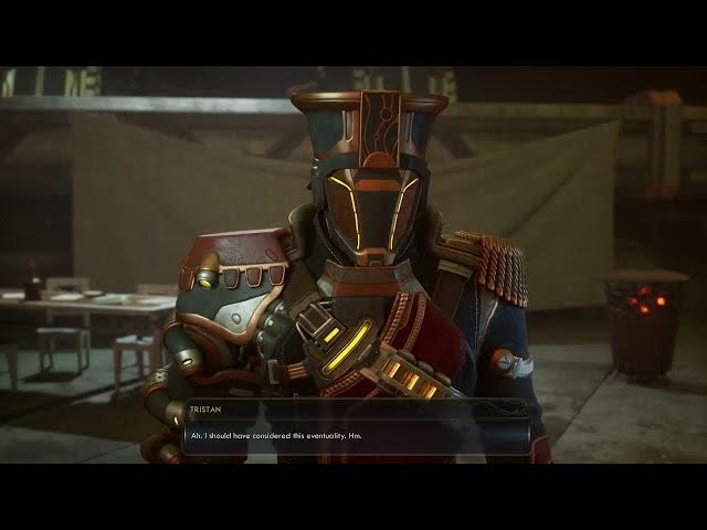 Video thumbnail for The Outer Worlds 2 - Arbitrary Measures: Recruit Arbiter Tristan Dialogue Tree | Inez Comment