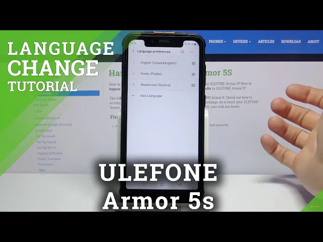 Video thumbnail for How to Change Language in ULEFONE Armor 5s - List of Language