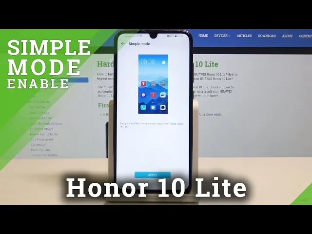 Video thumbnail for Simple Mode in HUAWEI Honor 10 Lite - Minimalistic Look