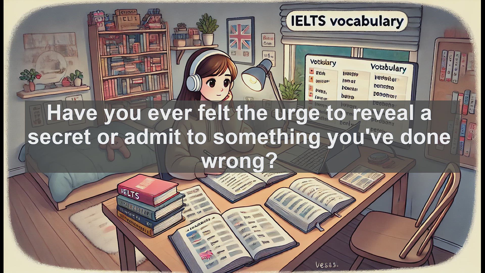 'Video thumbnail for 2500 Must Know IELTS 6.5 Vocabulary - Understanding 'Confess': Essential IELTS Vocabulary for Band 6.5'