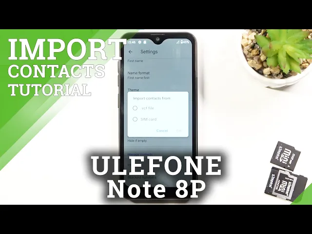 Video thumbnail for How to Copy Contacts on ULEFONE Note 8P – Move Contacts List from SIM Card to Phone Storage