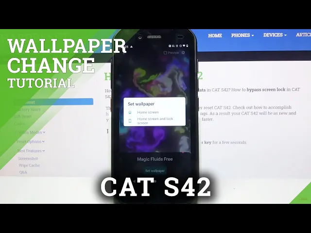 Video thumbnail for How to Apply Live Wallpaper in Cat S42 - Magic Fluids