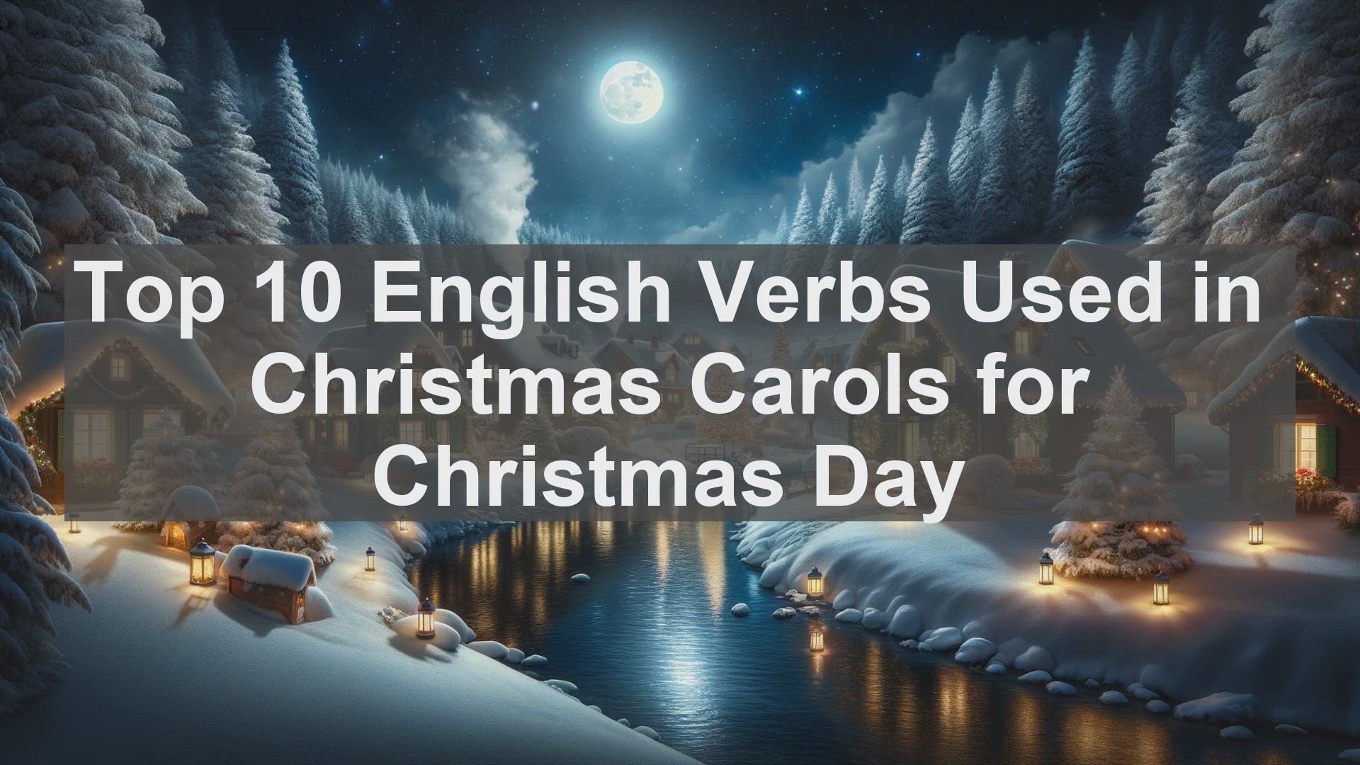 'Video thumbnail for Top 10 English Verbs Used in Christmas Carols for Christmas Day'