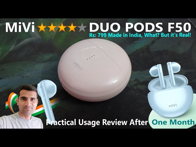 Video thumbnail for Mivi Duopods F50 under rs1000 #gadget  #mivi #earphone #bluetoothearphones @PCTribe!