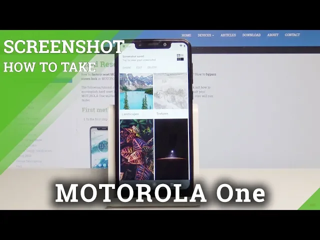 Video thumbnail for Capture Screen in MOTOROLA One - How to Take Screenshot