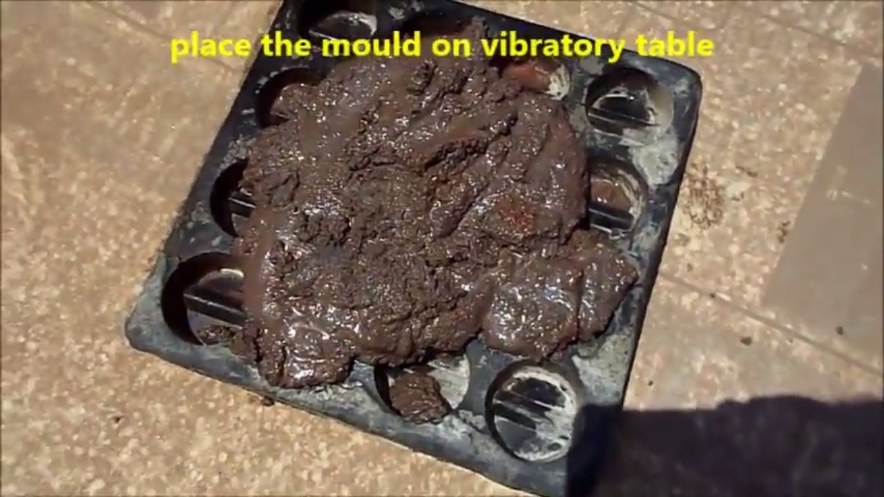 'Video thumbnail for Cover block manufacturing./Production of cover(spacer)blocks/Making spacer(cover)blocks'