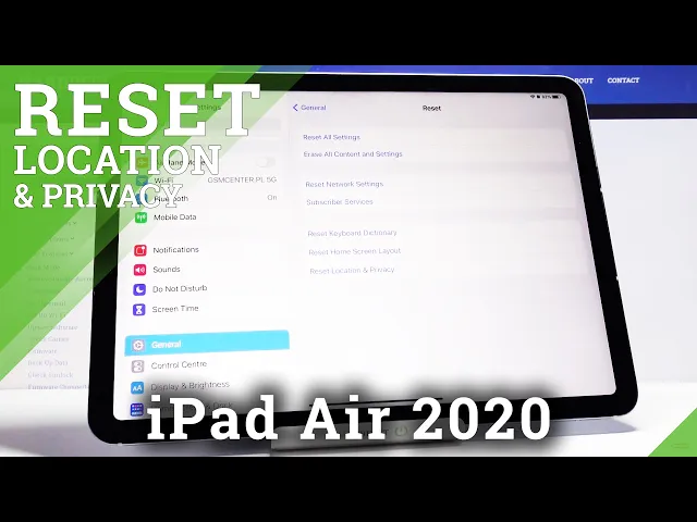 Video thumbnail for How to Restore Location & Privacy Settings on APPLE iPad Air 2020 – Reset Options