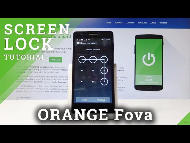 Video thumbnail for How to Add PIN & Pattern in ORANGE Fova - Set Up Lockscreen