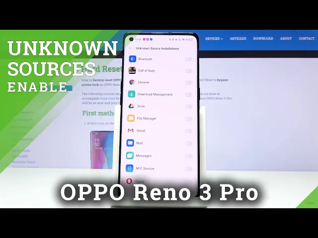 Video thumbnail for How to Allow Unknown Sources in OPPO Reno Pro 3 – Unknow Sources Permissions