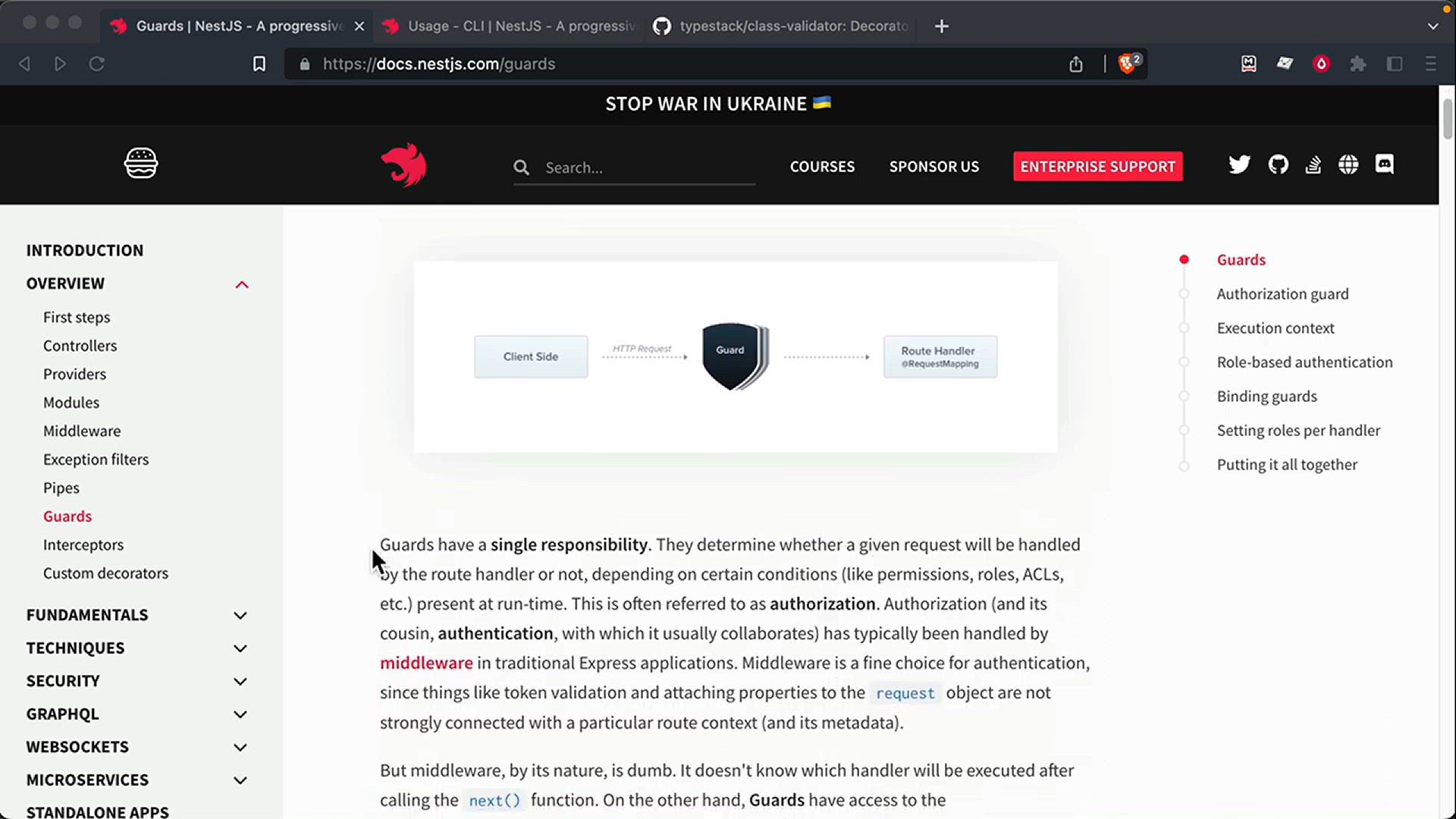 'Video thumbnail for Nest.js Crash Course #7 - Guards'
