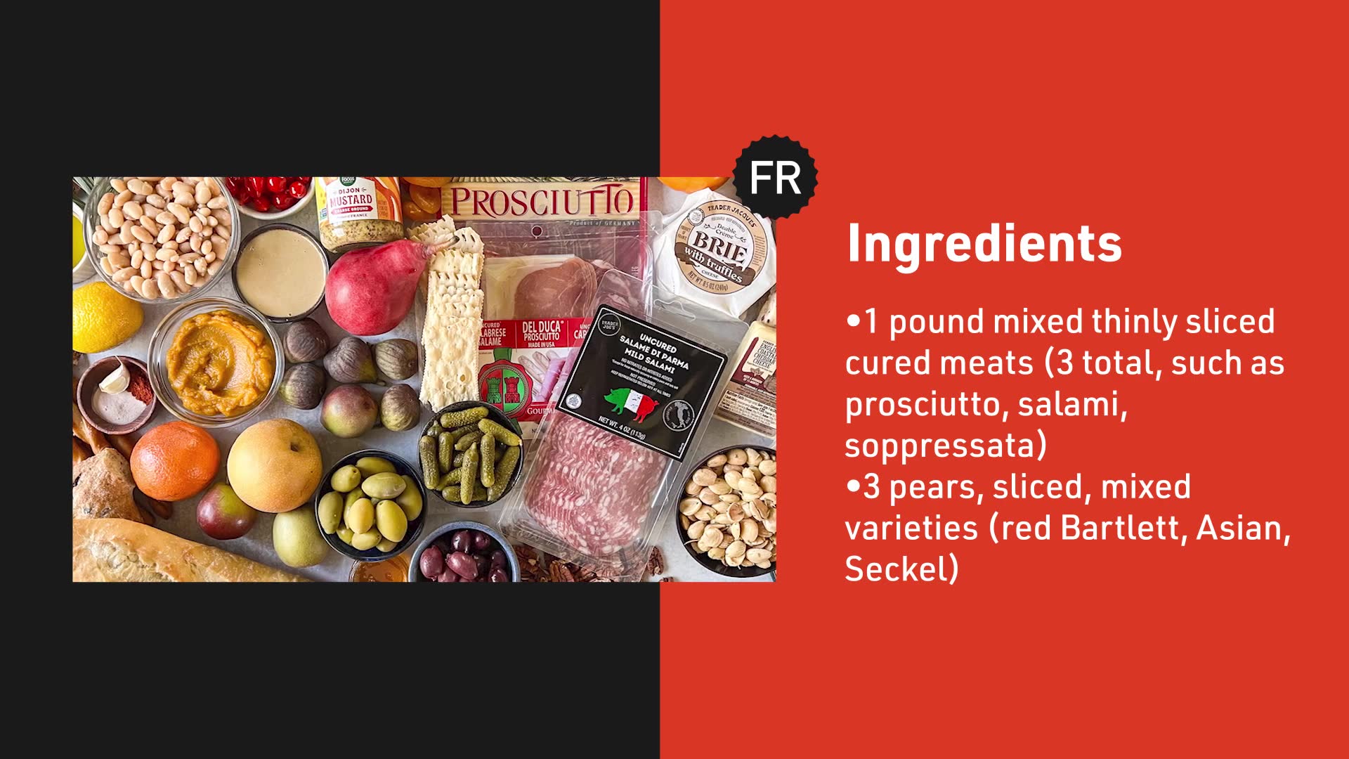 Video thumbnail for Thanksgiving Charcuterie Board With Pumpkin-Sage Hummus Recipe