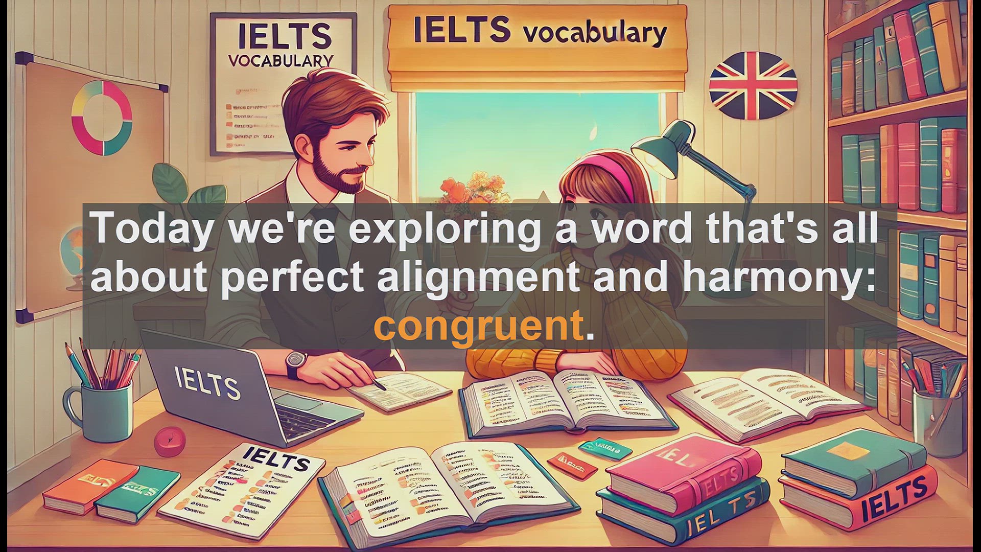 'Video thumbnail for 2500 Must Know IELTS 6.5 Vocabulary - Congruent: Mastering Perfect Alignment in English'