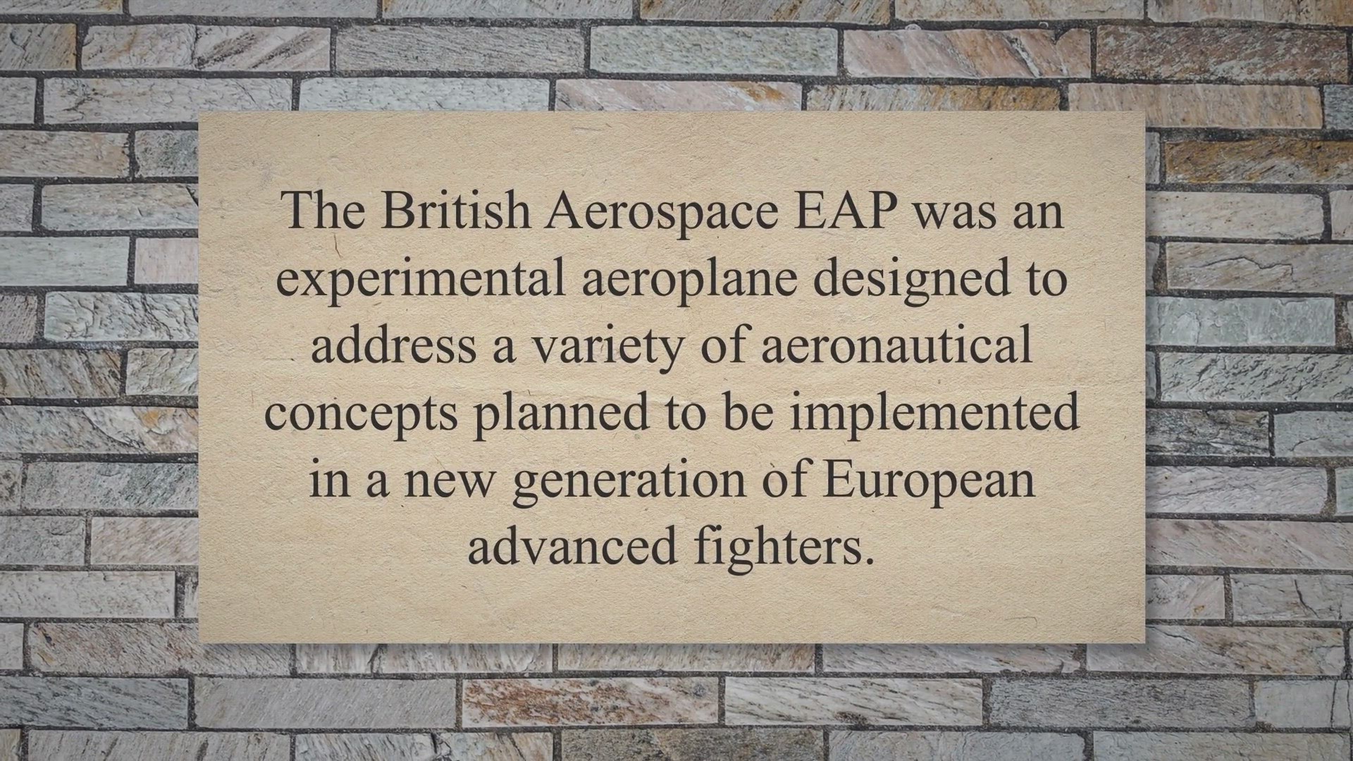 Video thumbnail for British Aerospace EAP – Forefather of the Eurofighter