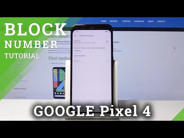 Video thumbnail for How to Block Numbers on Google Pixel 4 - Add Numbers to Blacklist