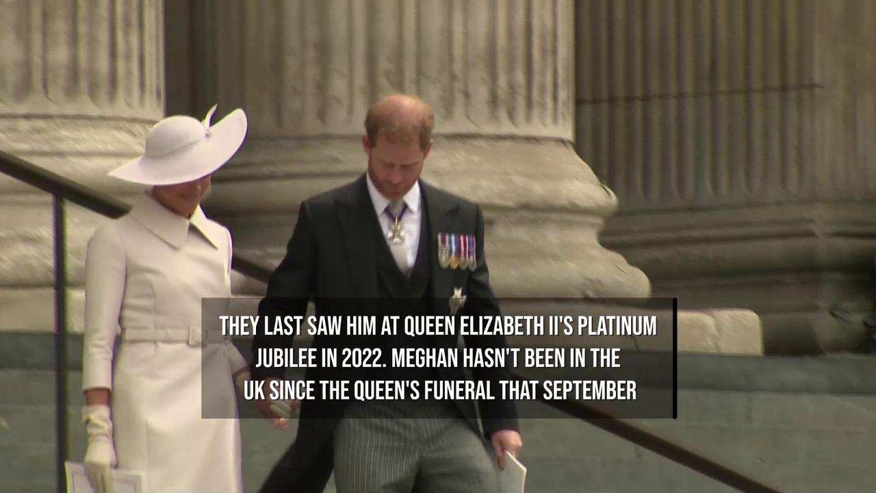 Video thumbnail for Meghan, Duchess of Sussex to join Prince Harry in UK with their children.
