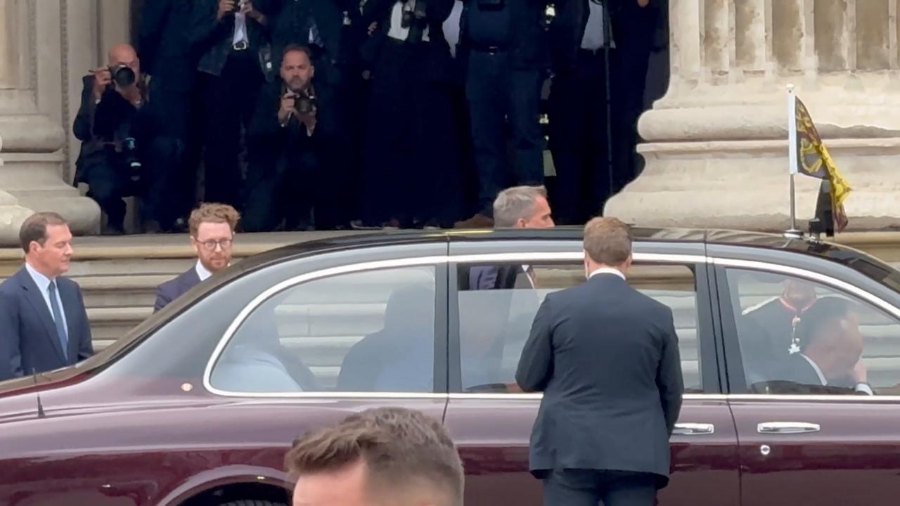 Video thumbnail for US: King Charles III and French President Macron attend Bayeux Tapestry exhibition in London.