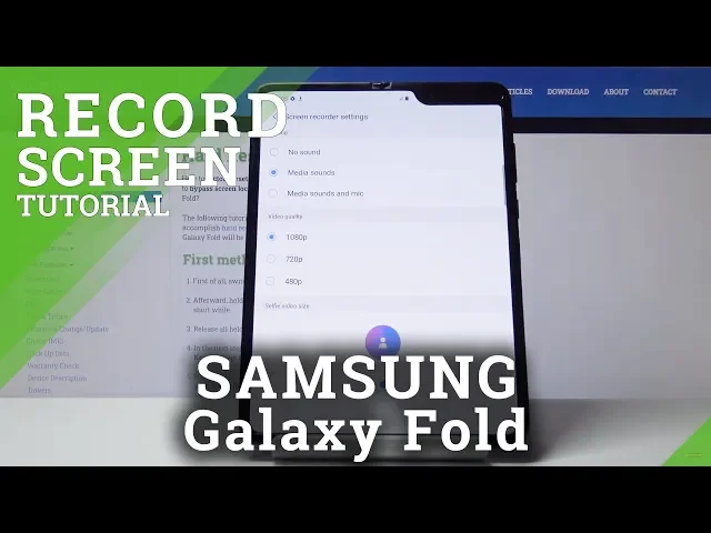 Video thumbnail for How to Record Screen in Samsung Galaxy Fold - Save Displayed Content