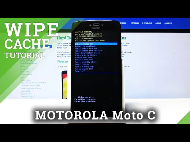 Video thumbnail for How to Wipe Cache in MOTOROLA Moto C XT1757 - Reset Cache Files