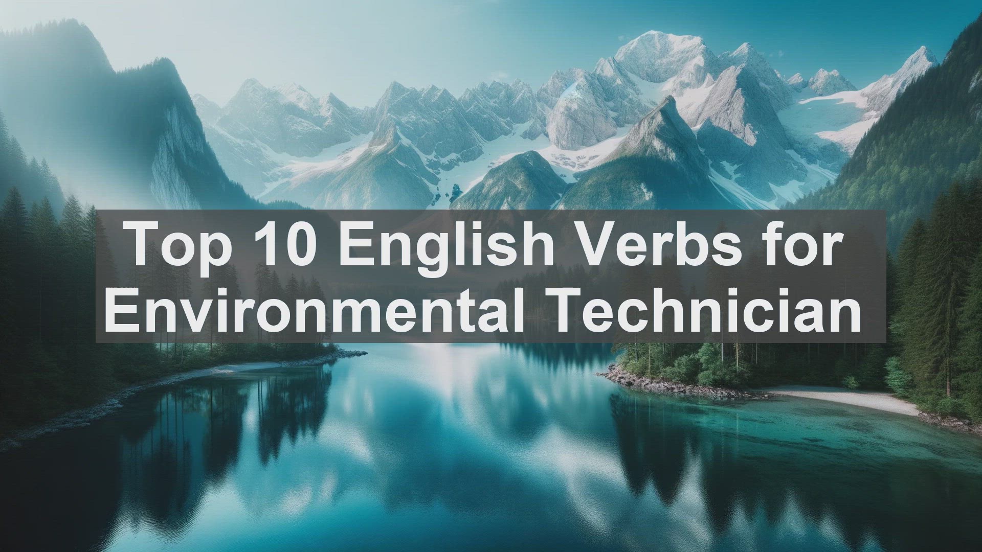 'Video thumbnail for Top 10 English Verbs for Environmental Technician'