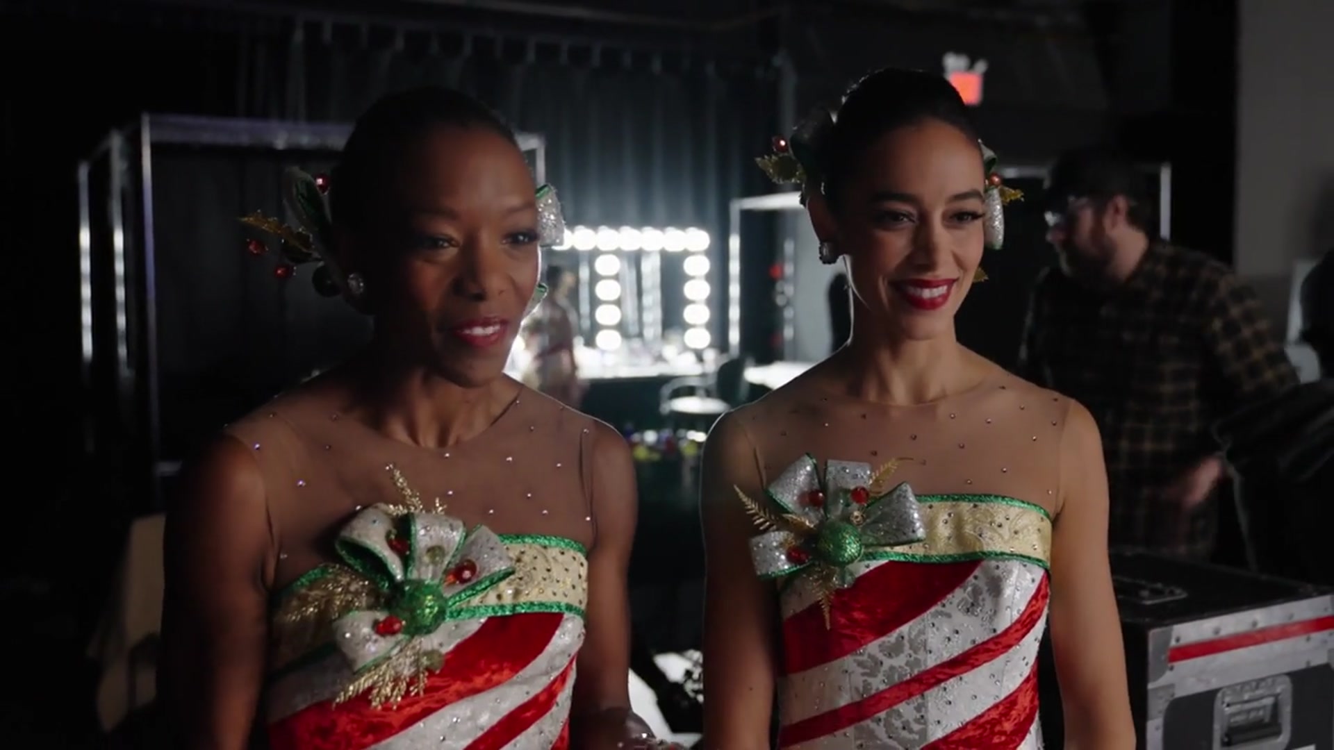 'Video thumbnail for Behind the scenes of The Rockettes appearing on the Sphere in Las Vegas'