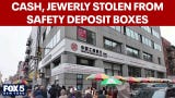 Video thumbnail for Cash and jewelry stolen from safety deposit boxes at Chinatown bank
