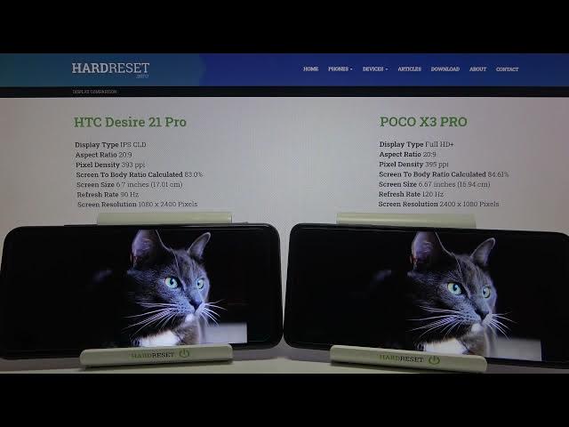 Video thumbnail for Display Comparison POCO X3 Pro vs HTC Desire 21 Pro – Display Quality Test Head-to-Head