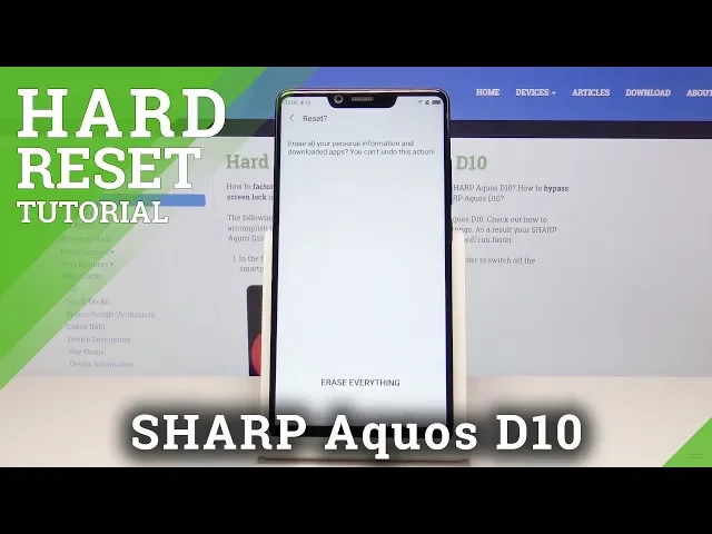 Video thumbnail for How to Hard Reset in SHARP D10 - Wipe Data