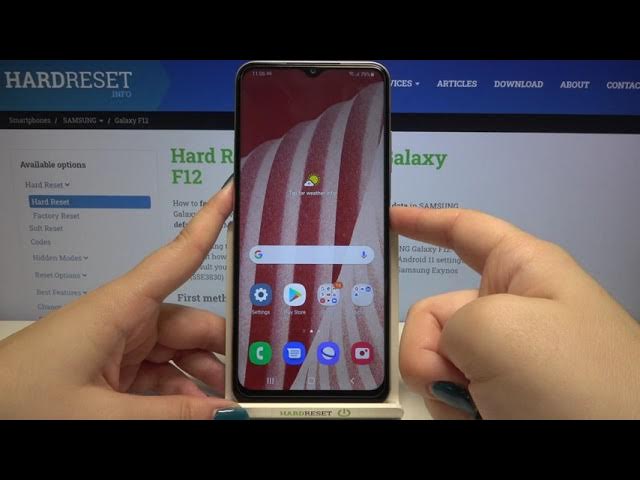 Video thumbnail for How to Soft Reset SAMSUNG Galaxy F12 - Fix Not Responding Device