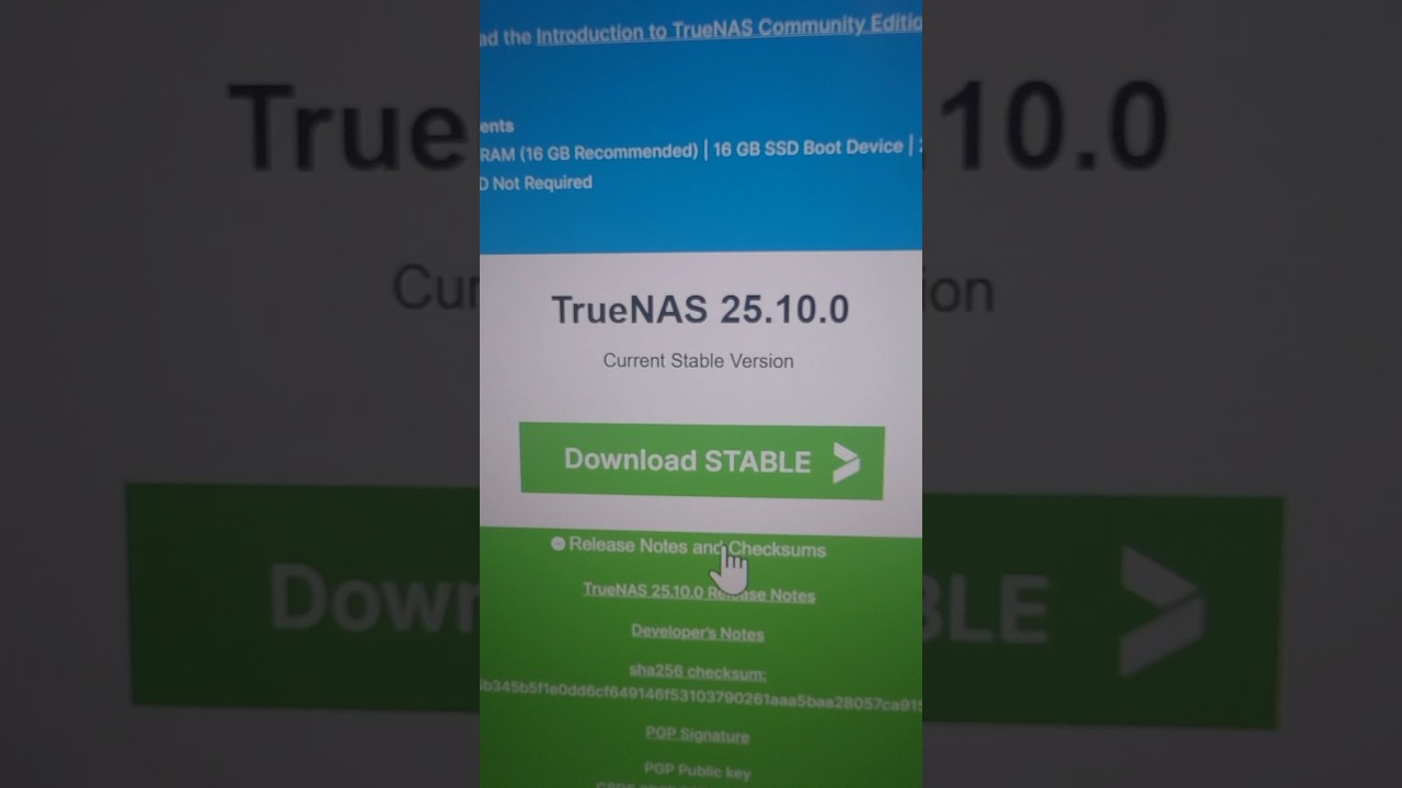 Video thumbnail for #truenas #server #raid #raid6 #stable #community #update TrueNAS 25.10.0
