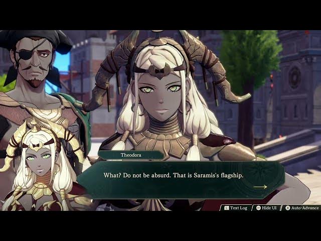 Video thumbnail for Fire Emblem: Fortune's Weave - 1 Theodora Path Ch 10: Lend Anatolia the Trafalgar Ship - Choice