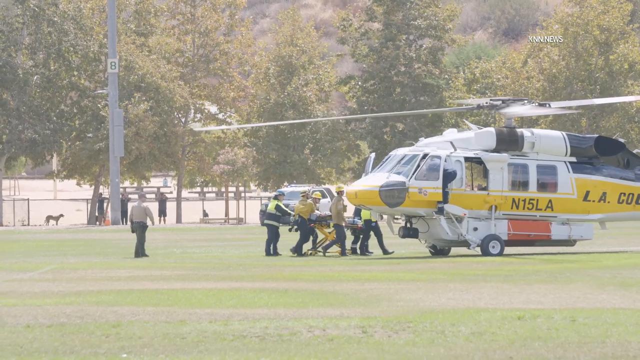 Video thumbnail for US, Los Angeles: Santa Clarita Baby Not Breathing Airlifted to Childrens Hospital.