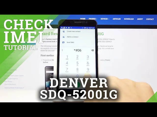 Video thumbnail for How to Find IMEI and SN in DENVER SDQ-52001G – Serial Number and IMEI Number