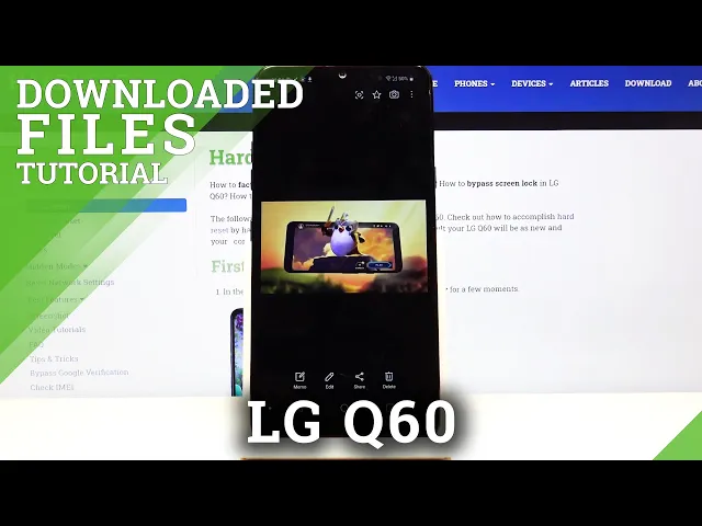 Video thumbnail for Locate Downloaded Files in LG Q60 - Saved Files