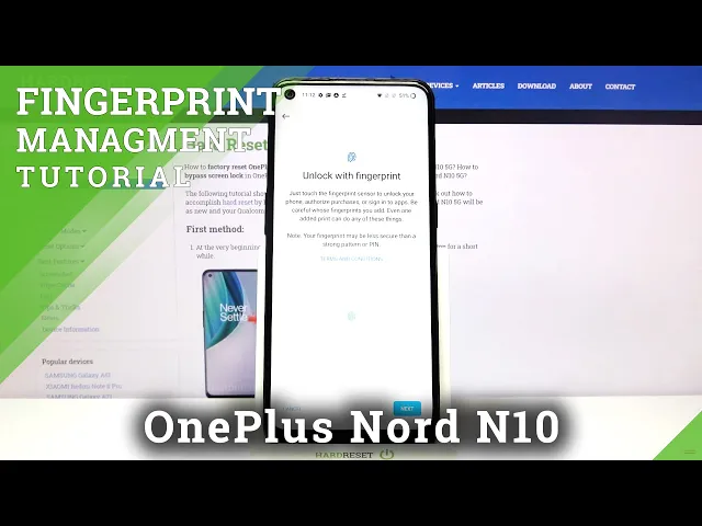 Video thumbnail for How to Add Fingerprint in OnePlus Nord N10 5G – Set Fingerprint Unlock