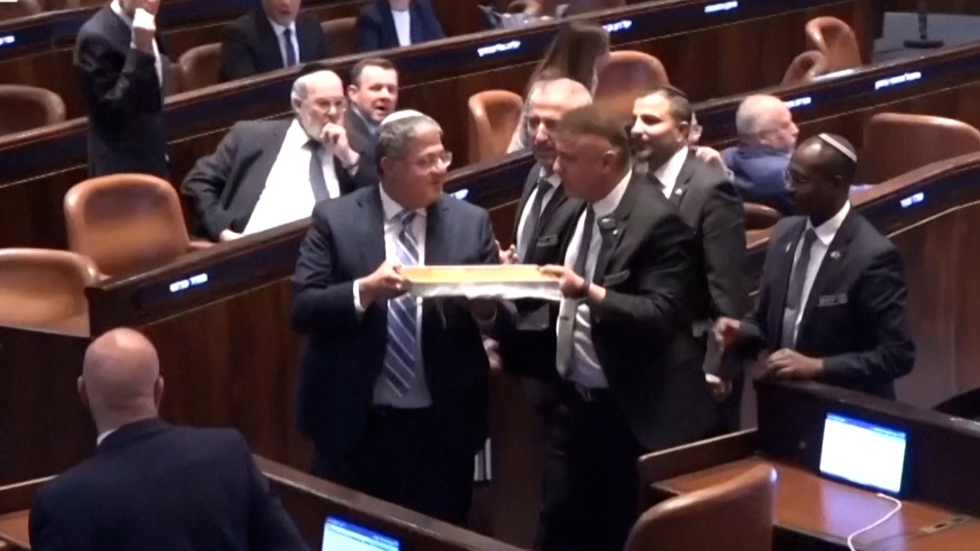 Video thumbnail for Israel advances bill mandating death penalty for Palestinian ‘terrorists’