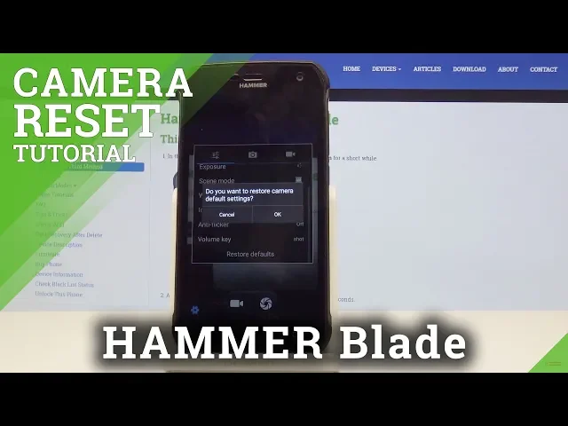 Video thumbnail for How to Reset Camera in HAMMER Blade - Fix Camera Problems