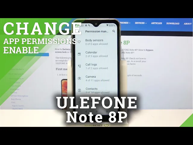 Video thumbnail for Manage App Permissions - ULEFONE Note 8P & Programs Customizations