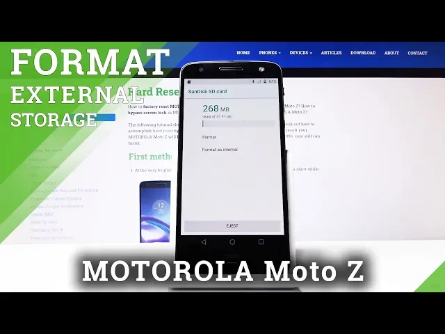 Video thumbnail for How to Format SD Card in Motorola Moto Z – Fix SD Card Issues