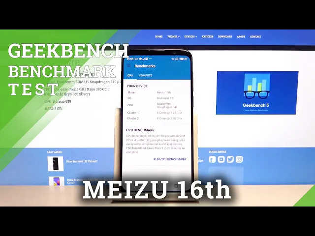 Video thumbnail for Discover Benchmark Results on Meizu 16th - Geekbench v5 Benchmark Test