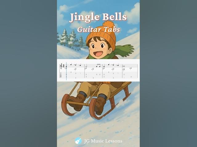 Video thumbnail for Jingle Bells guitar tabs 🎸🎄