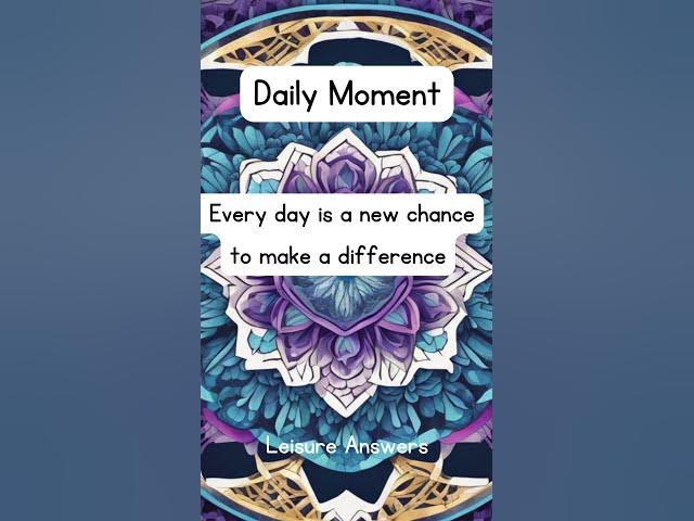 Video thumbnail for May 31 Daily Moments #motivation #inspiration #joy