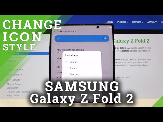 Video thumbnail for Icons Shape Changing on SAMSUNG Galaxy Z Fold 2 – Shortcuts Customization