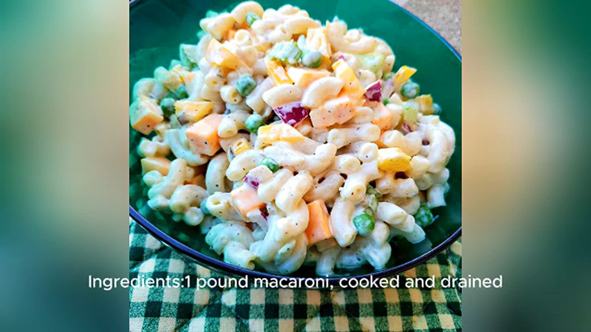 Video thumbnail for easy macaroni salad recipe