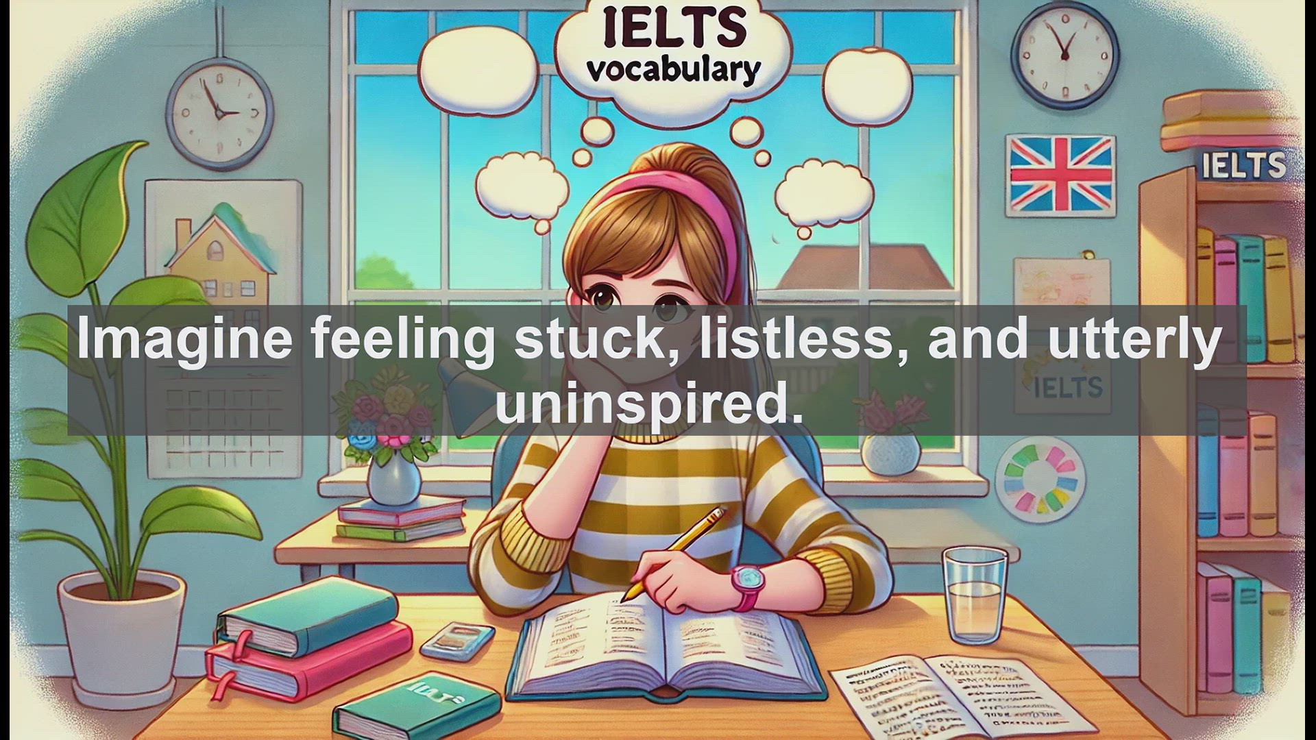 'Video thumbnail for 2000 Must Know IELTS 9.0 Vocabulary - Mastering 'Doldrums': Boost Your IELTS Score'