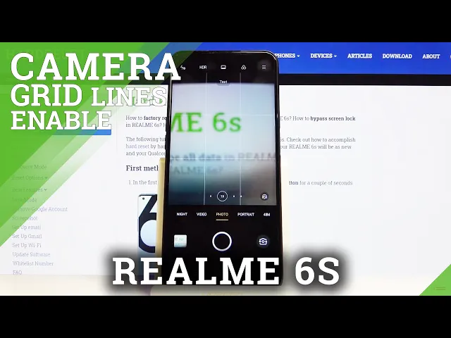 Video thumbnail for How to Use Camera Grid Lines in REALME 6s – Turn on and Turn off Grid Lines